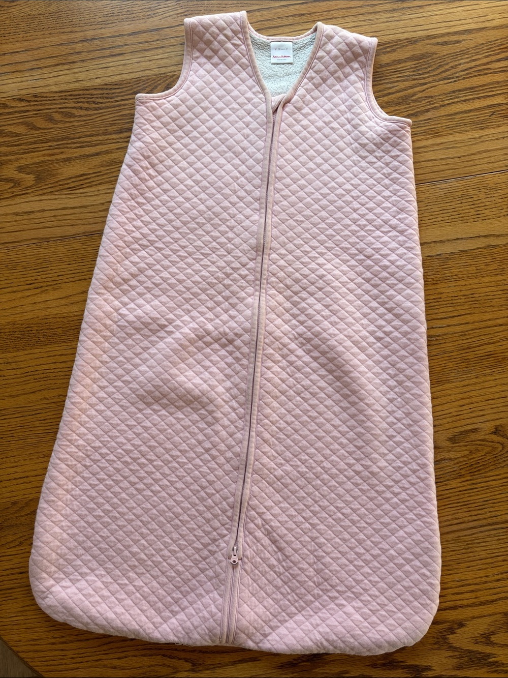 18m Pink Quilted Fleece Lined Sleep Sack Hanna Anderson
